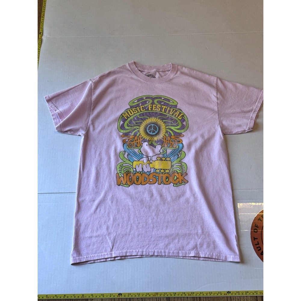 Woodstock‎ Logo Pink  Tee Shirt Medium
